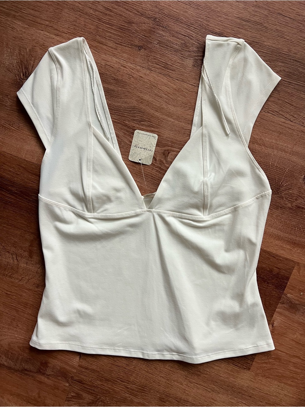 Free People Duo Corset Cami Size XL NWT RT $48 Ivory